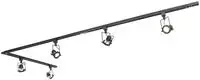 Qazqa Industrie Schienensystem Lampen Komplettset, Schienenbeleuchtung,