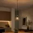 Globo LED-Pendelleuchte Gitteroptik schwarz-matt, gold, H 120cm