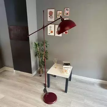Bamyum Gorkiede Stehlampe Metall, E27, bordeauxrot