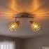 Globo OLIN LED-Deckenleuchte 2-flammig, schwenkbar, braun (OLIN)