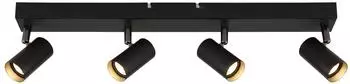 Globo LED-Deckenleuchte, Metall, schwarz, schwenkbar, 56cm