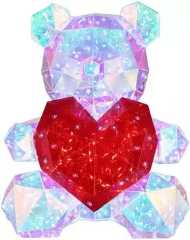 Globo Teddy Tischleuchte Kunststoff, Kristall-Effekt, 200x LED (TEDDY)