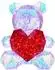 Globo Teddy Tischleuchte Kunststoff, Kristall-Effekt, 200x LED (TEDDY)