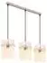 Globo Pendelleuchte Glasstäbe beige, H 140cm