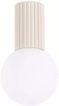 Sollux Halo Deckenleuchte Aluminium/Glas beige IP44 (SL.1718)