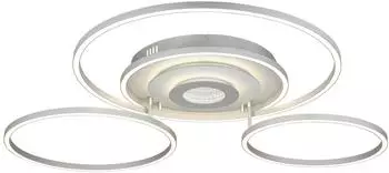 Globo Miles LED-Deckenleuchte dimmbar, Metall silber, 99,2cm (MILES)