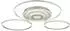 Globo Miles LED-Deckenleuchte dimmbar, Metall silber, 99,2cm (MILES)