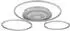 Globo Miles LED-Deckenleuchte dimmbar, Metall silber, 99,2cm (MILES)