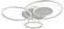 Globo Johnson LED-Deckenleuchte dimmbar, Sternen-Effekt, silber (H80,7cm)