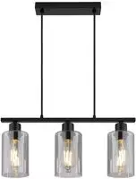GLOBO LIGHTING H&auml;ngeleuchte "HADERA" E27 1 Stk. Wohnzimmerleuchte schwarz matt,