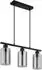 Globo Hadera Pendelleuchte, Metall schwarz matt, Rauchglas, höhenverstellbar (11763462-0)