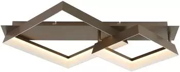Globo Syrakus LED-Deckenleuchte opal, kaffeefarben, 68,5cm (Syrakus)