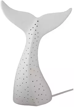 Gilde Tischleuchte Flosse H30cm wei&szlig;