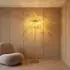 Globo LED-Stehlampe Metall/Kristall gold, H 155cm