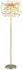 Globo LED-Stehlampe Metall/Kristall gold, H 155cm