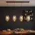 Globo LED-Pendelleuchte, Glas rauchfarben, schwarz, 4-flammig, H 120cm