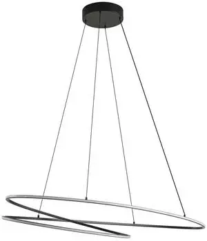 Lucande Gavril LED-Pendelleuchte 100cm, schwarz, dimmbar (10041994)