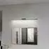 Lucande Kivana LED-Wandleuchte, Metall, schwarz, 90cm, IP44