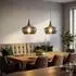 Globo LED-Pendelleuchte Glas rauchfarben, silber, 150cm
