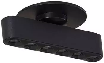 Lindby Eldrin LED-Einbauleuchte, schwarz, Aluminium (10025821)