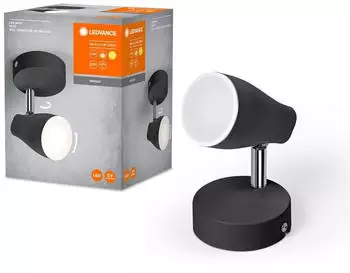 LEDVANCE Pear LED-Anbauspot GU10 1-flammig schwarz