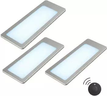Kalb TooFlatXL LED-Unterbauleuchte 12V 7W, Edelstahl gebürstet, Funkschalter