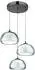 Globo Avila Pendelleuchte Glas, chrom/schwarz, LED dimmbar