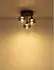 Globo LUI Deckenleuchte LED, Metall/Glas, schwarz, Rauchoptik, H 28,5cm (12521051-0)