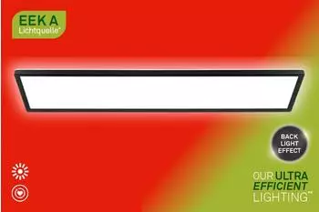 Briloner Tava LED-Panel 98cm rechteckig 22,5W 4800lm 4000K Backlight schwarz (7551015)