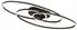 Globo SPIRA LED-Deckenleuchte oval, schwarz, Metall, warmweiß, 68cm