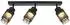 V-TAC LED-Deckenstrahler 3-flammig, schwarz, verstellbar (68,5cm)