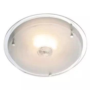 Globo LED-Deckenleuchte Kristalloptik, Chrom, Glas, &Oslash; 23,5cm