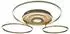 Globo Memory LED-Deckenleuchte, champagnerfarben, Metall, 99,2cm, dimmbar (67824-60G)