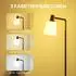 HomCom LED-Stehlampe 350° drehbarer Kopf 3000K/4000K/6500K schwarz