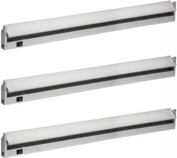 Oktaplex Rota LED-Unterbauleuchte Aluminium schwenkbar 91cm neutralwei&szlig; 15W (3x17017.4K)