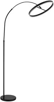 Globo JERROLD LED-Stehleuchte, schwarz matt, dimmbar, 203cm