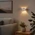 Globo Jasper LED-Wandleuchte, verstellbar, nickel matt, 20cm