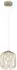 Globo DICHTI LED-Pendelleuchte, Glas/Metall, beige, H 150cm