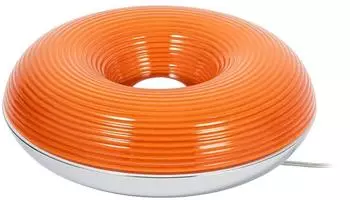 Lindby Fjora LED-Tisch-/Wandleuchte orange/chrom, Ø30cm, dimmbar (10044033)
