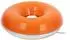 Lindby Fjora LED-Tisch-/Wandleuchte orange/chrom, Ø30cm, dimmbar (10044033)