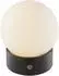 Brilliant Dori Tischleuchte LED, Glas, schwarz/weiß, 250lm 2700K, Wireless Charging