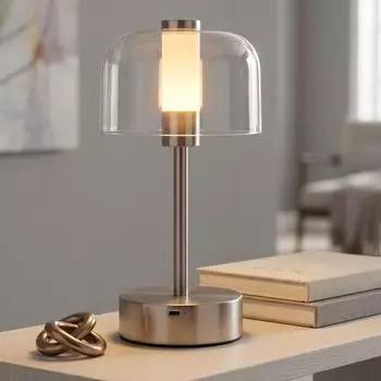 Globo LED-Tischleuchte Pilzform CCT Touchdimmer Akku (21041N)