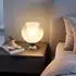 Globo BARRY LED-Tischleuchte Lesefunktion, Metall/Glas, silber (BARRY)