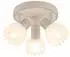 Globo PLANTA LED-Deckenleuchte 3-flammig, schwenkbar, beige, Metall/Glas