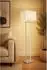 Globo Sydney LED-Stehleuchte Touchdimmer, beige, Metall/Stoff, 153cm