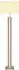 Globo Forest LED-Stehleuchte 2-flammig, sand, Stoff, dimmbar, 150cm