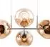 Globo PILAR Pendelleuchte 8-flammig, Glas, orange (PILAR)