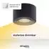 Oktaplex Lile Aufbaustrahler schwenkbar dimmbar, schwarz, 4,9W 370lm 4000K (Lile)