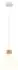 Globo Pendelleuchte höhenverstellbar, weiß, Metall/Holz, E27 (LED)