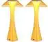 Globo Tischleuchte Touchdimmer CCT, gold, Acryl, 2er-Set (15,1cm)